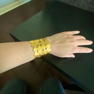 Kenneth Jay Lane Gold Cuff Bracelet
